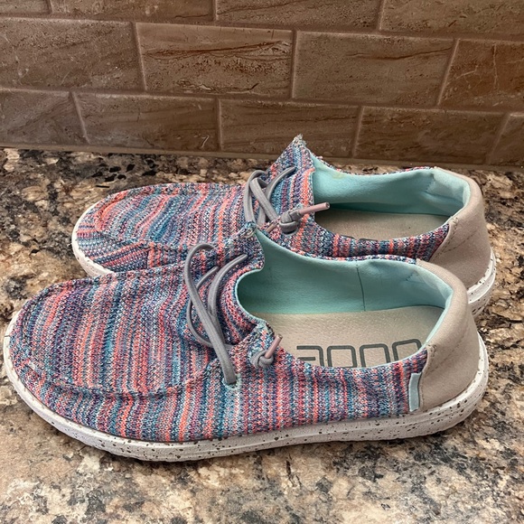 Hey Dude Colorful Knit Loafers - Picture 3 of 6